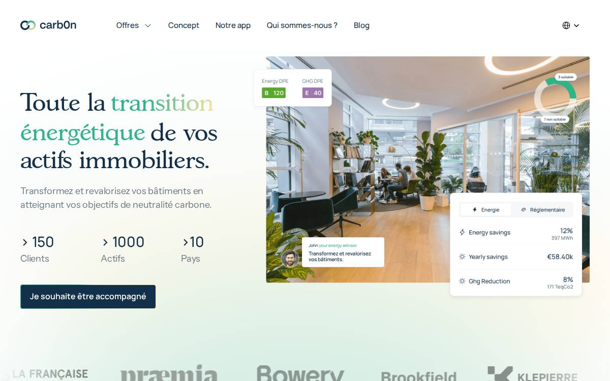 Carb0n website preview