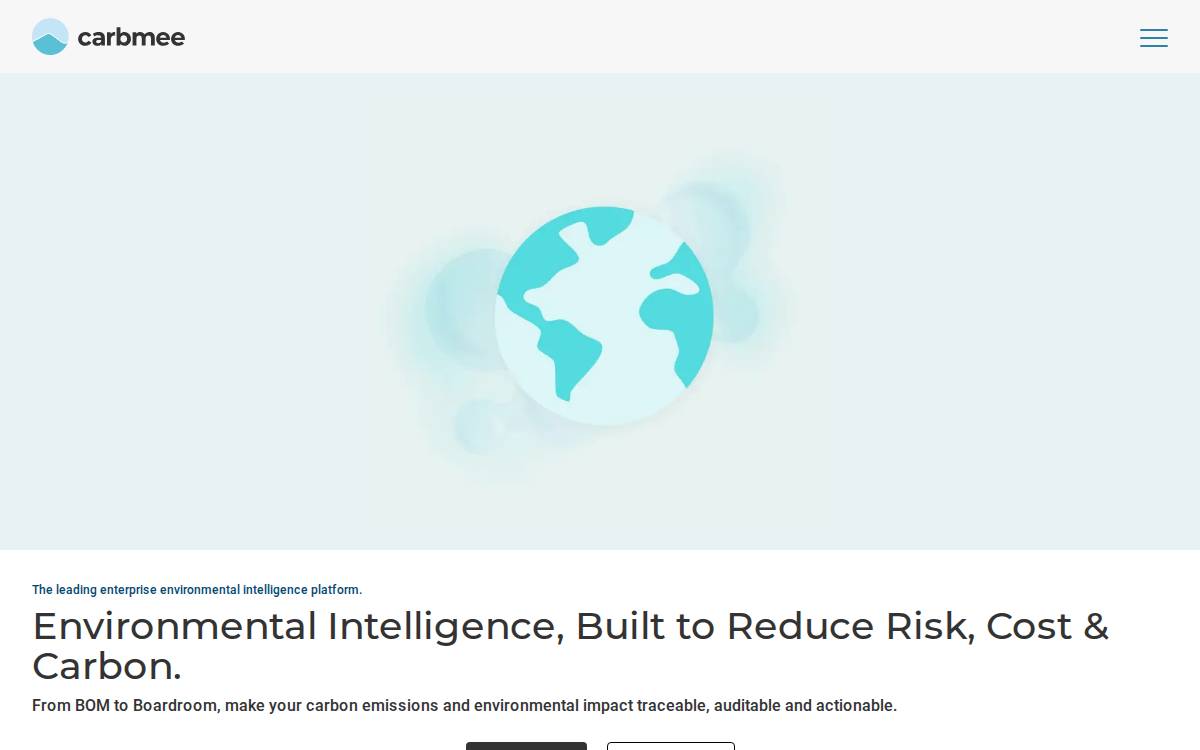 Carbmee website preview
