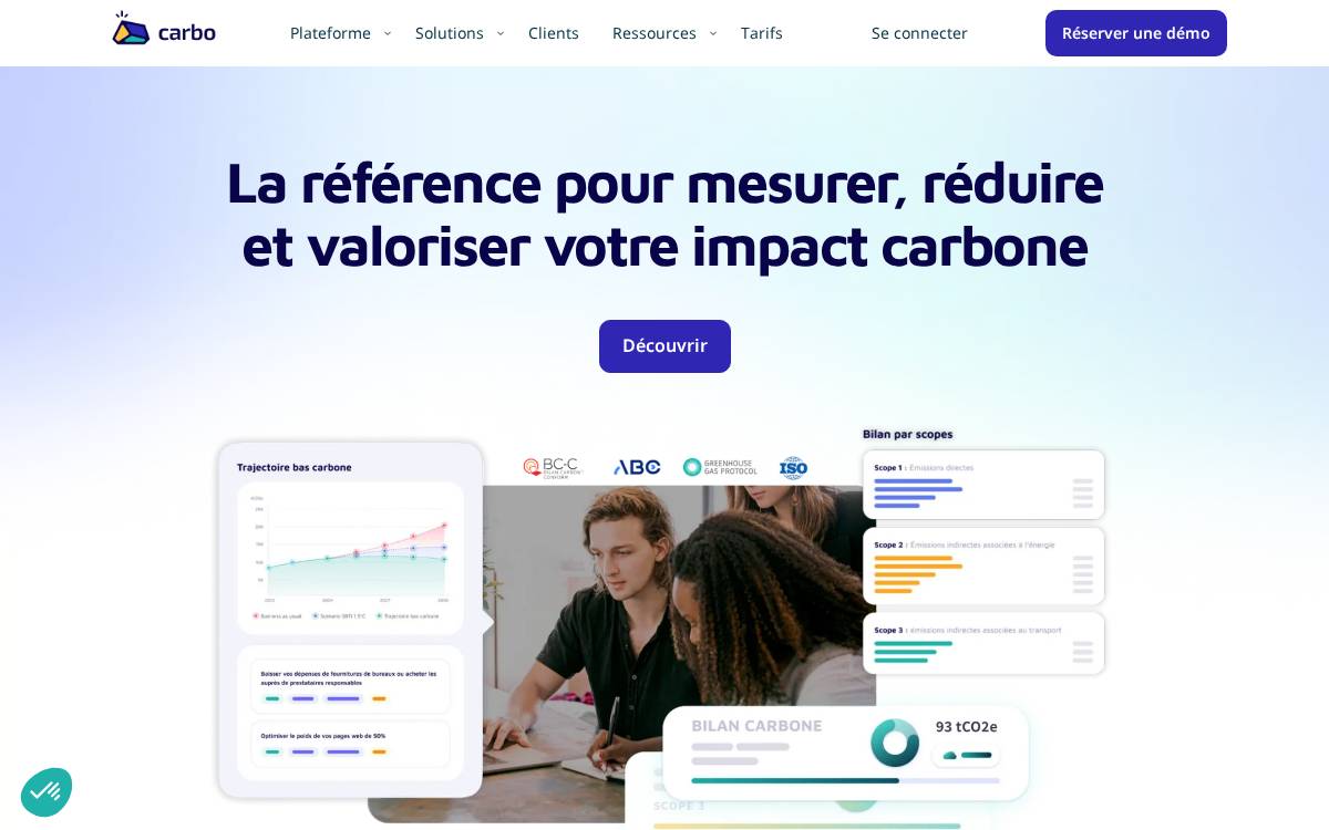 Carbo website preview