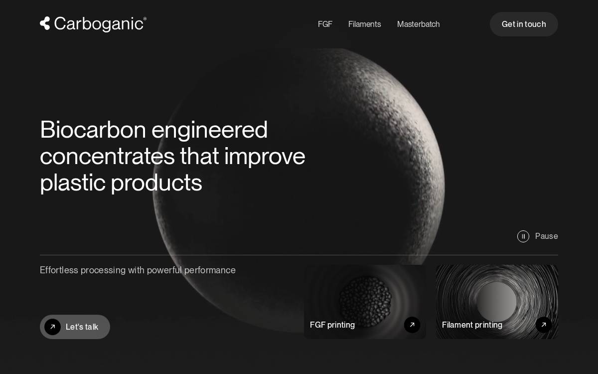 Carboganic website preview