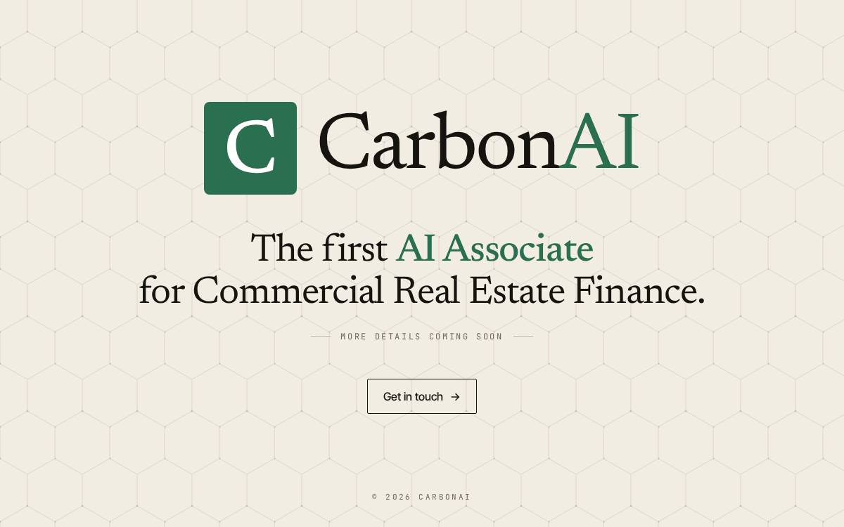 Carbon AI website preview