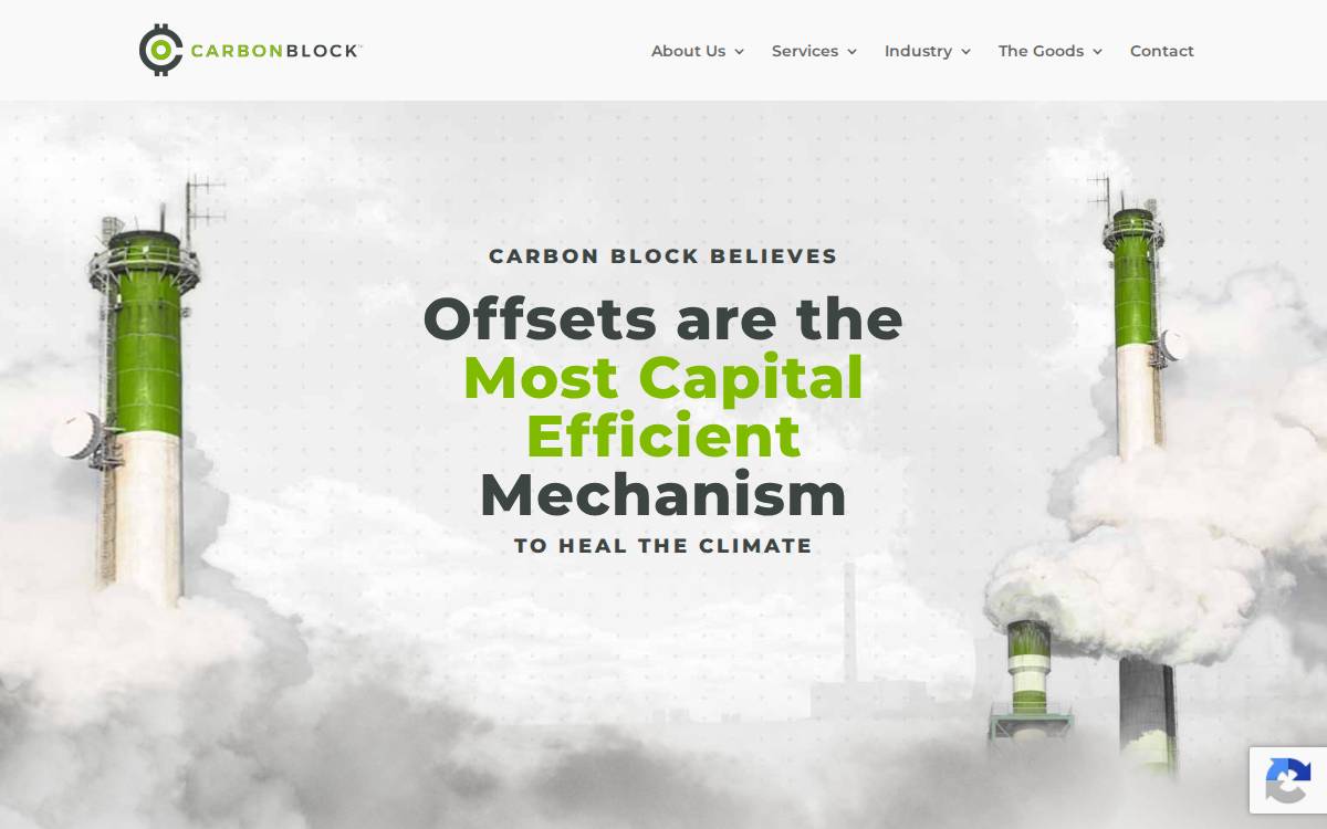 Carbon Block website preview