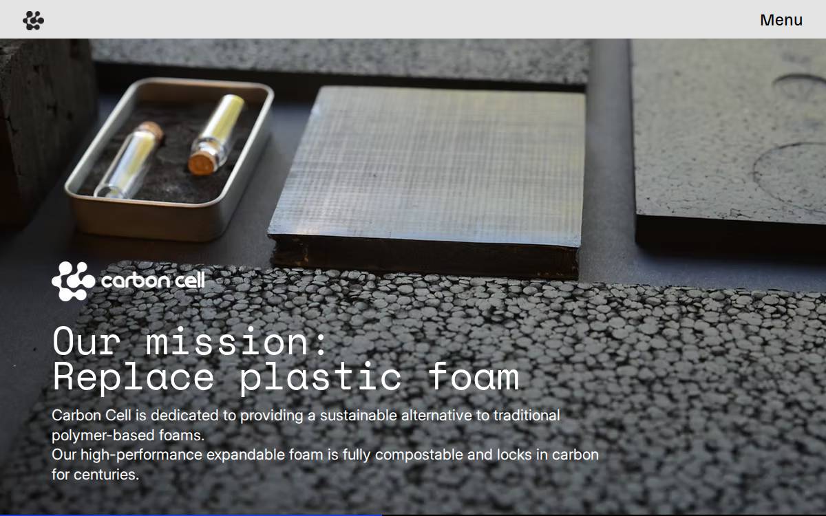 Carbon Cell website preview