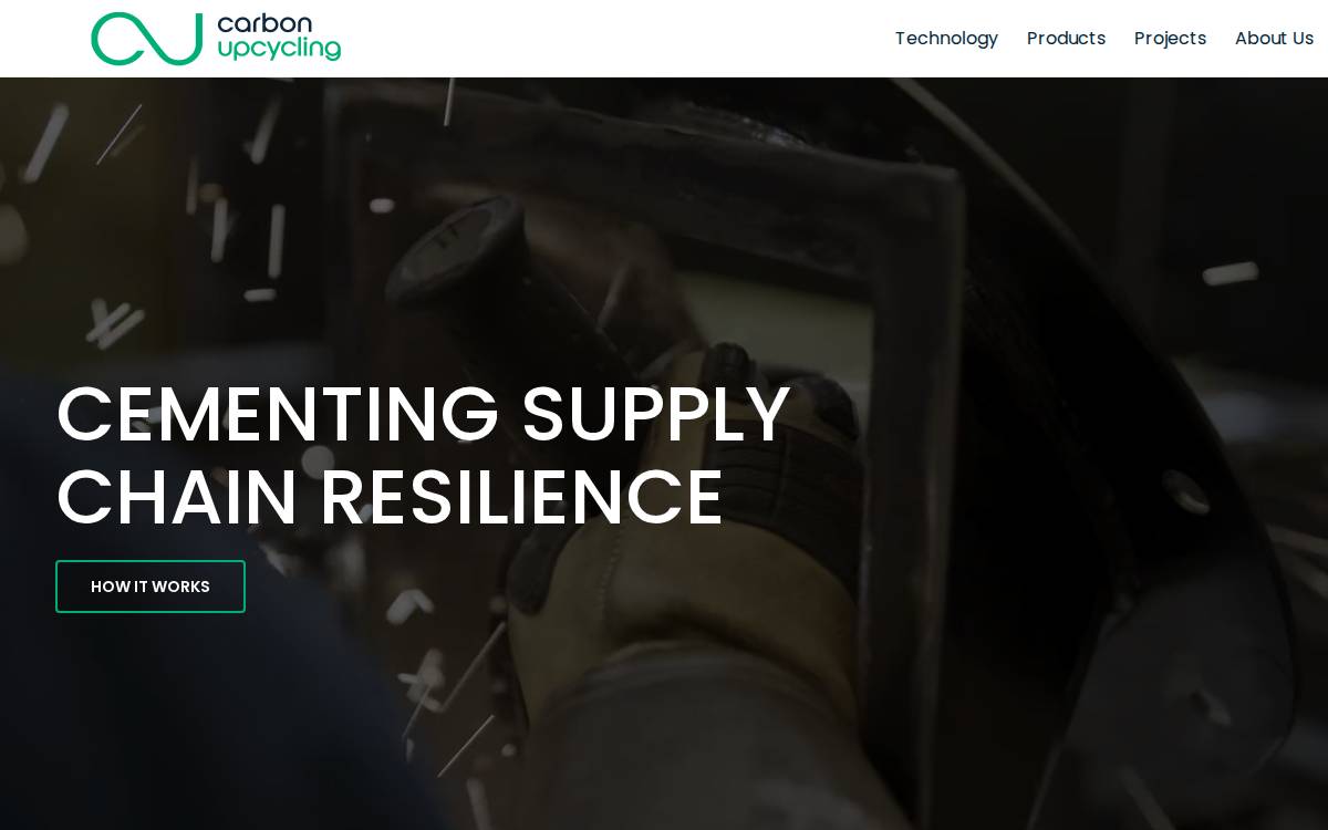 Carbon Upcycling website preview