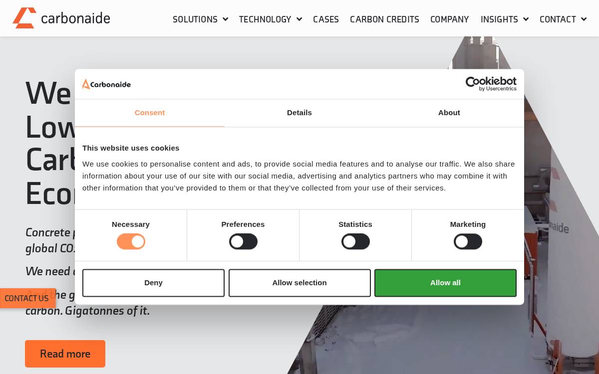 Carbonaide website preview
