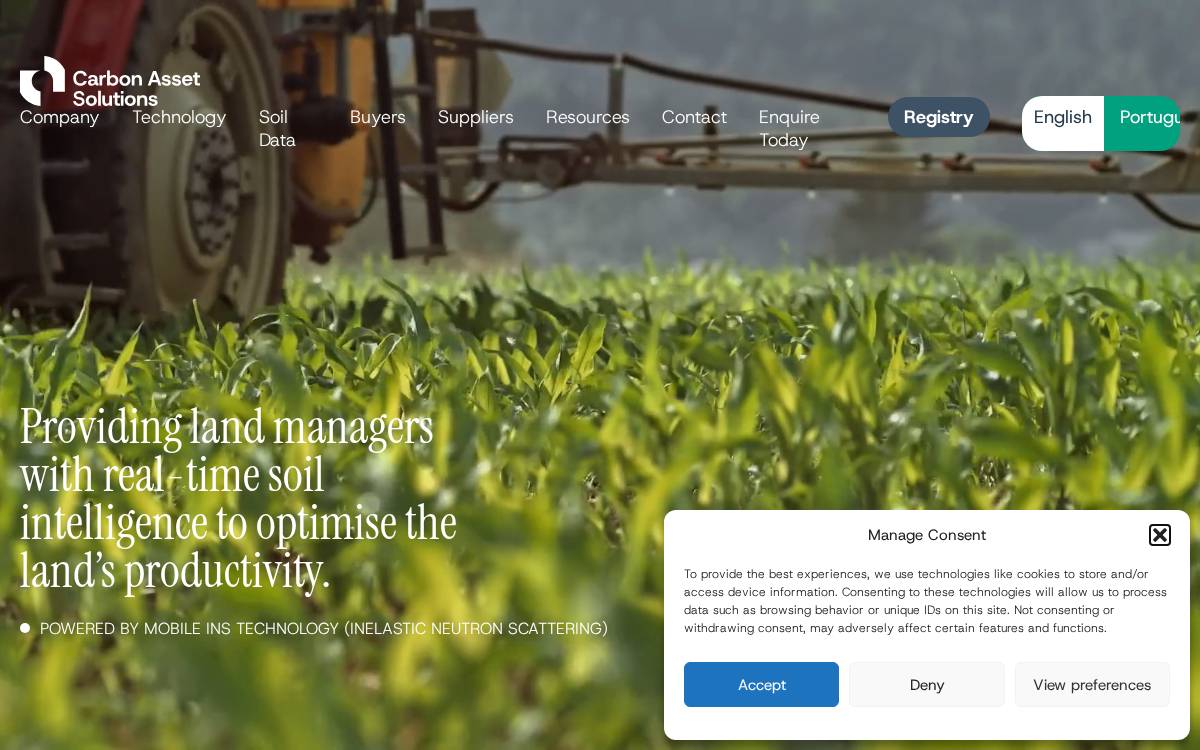 Carbonassetsolutions website preview