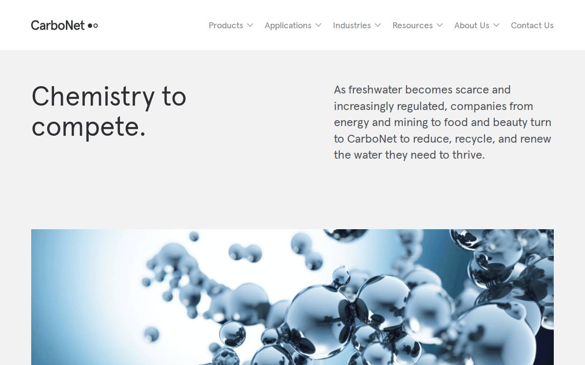 Carbonet Nanotechnologies Inc website preview