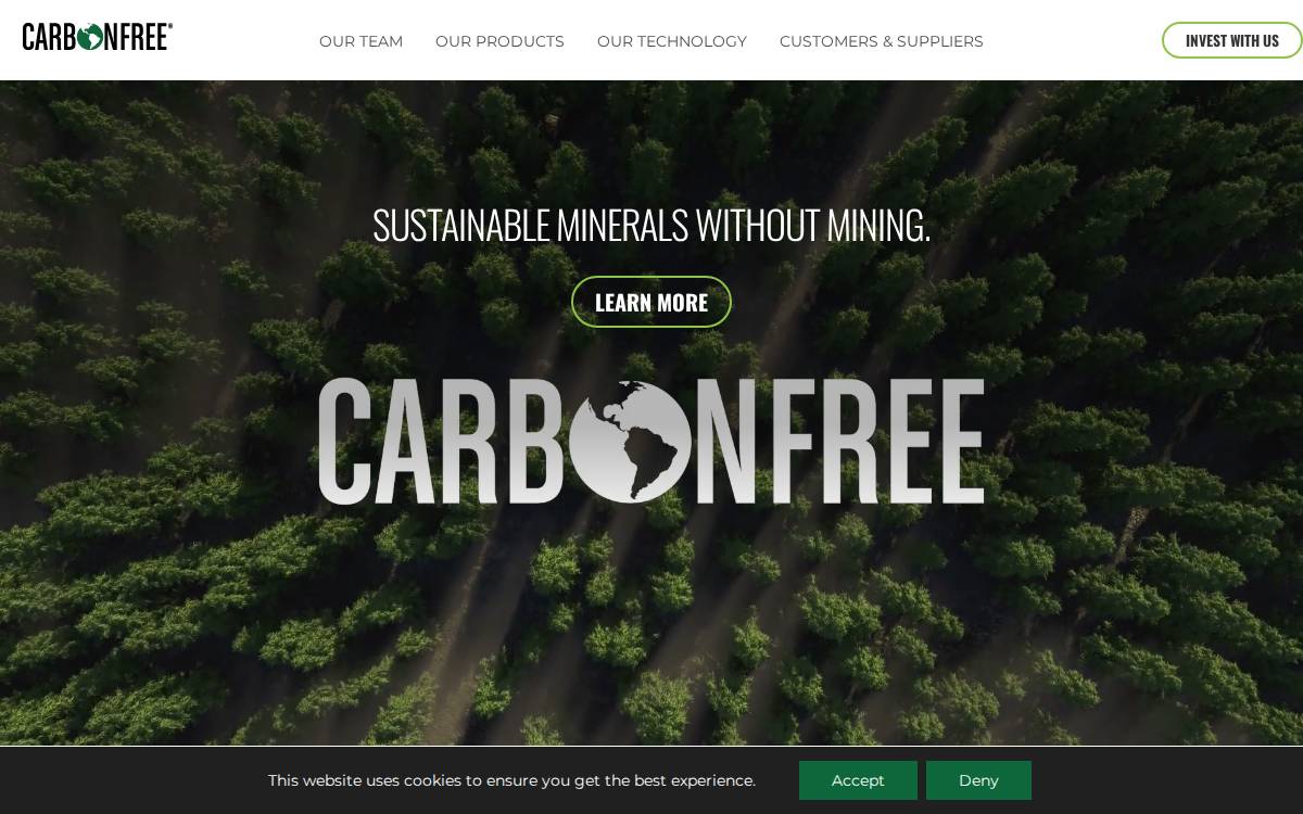 CarbonFree website preview