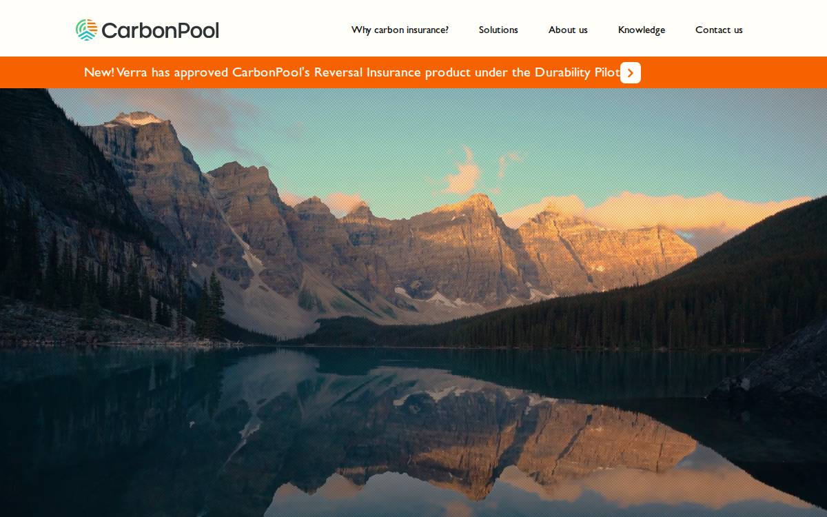 CarbonPool website preview