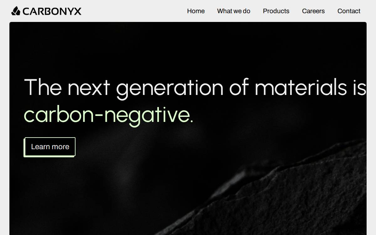 Carbonyx Minerals Inc website preview