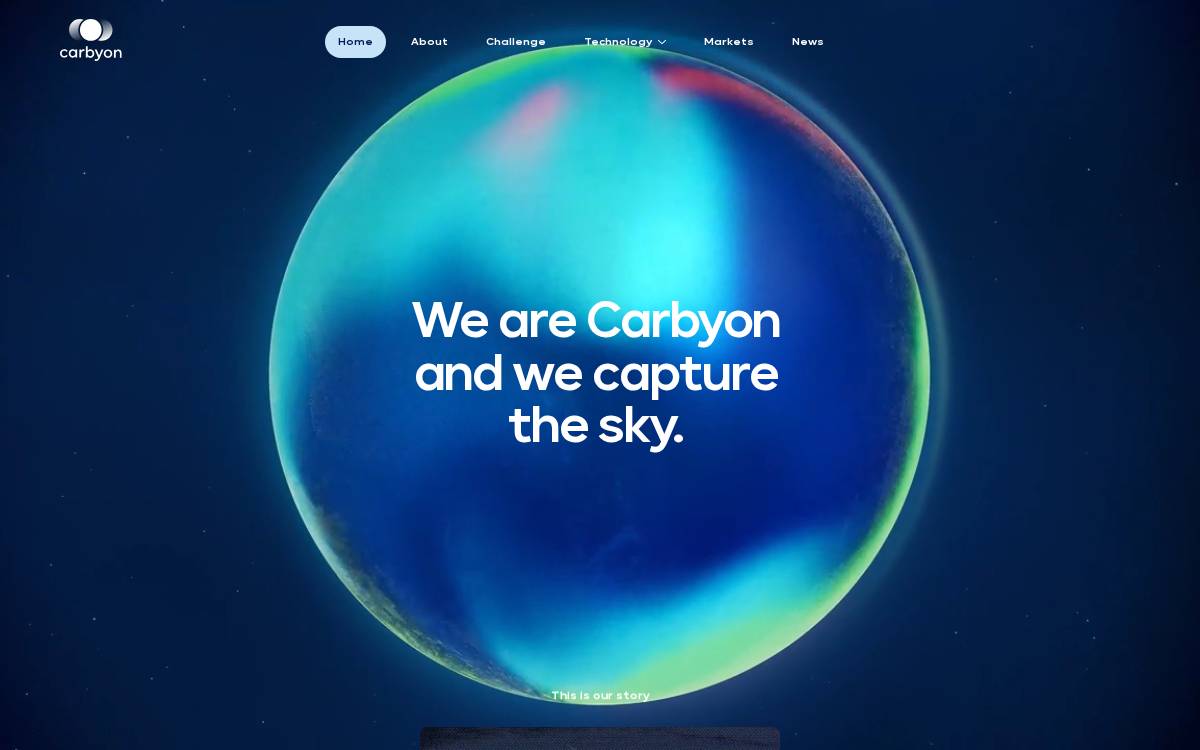 Carbyon website preview