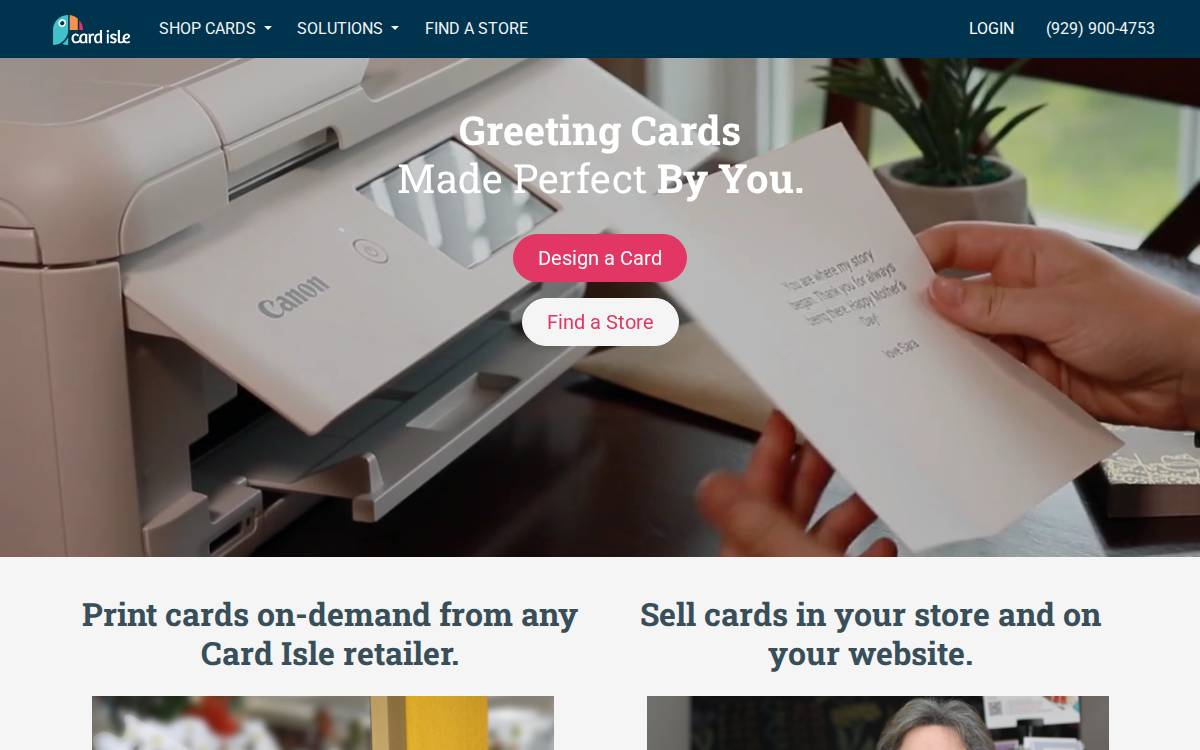 Card Isle website preview