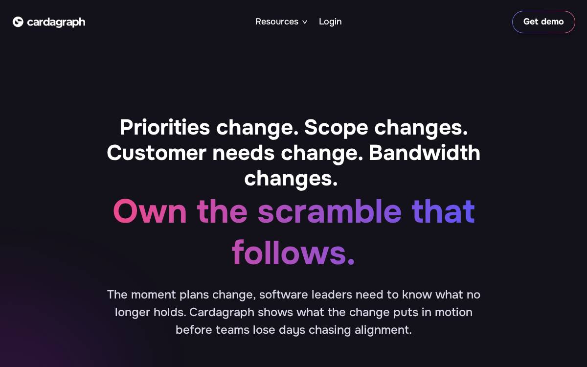 Cardagraph website preview