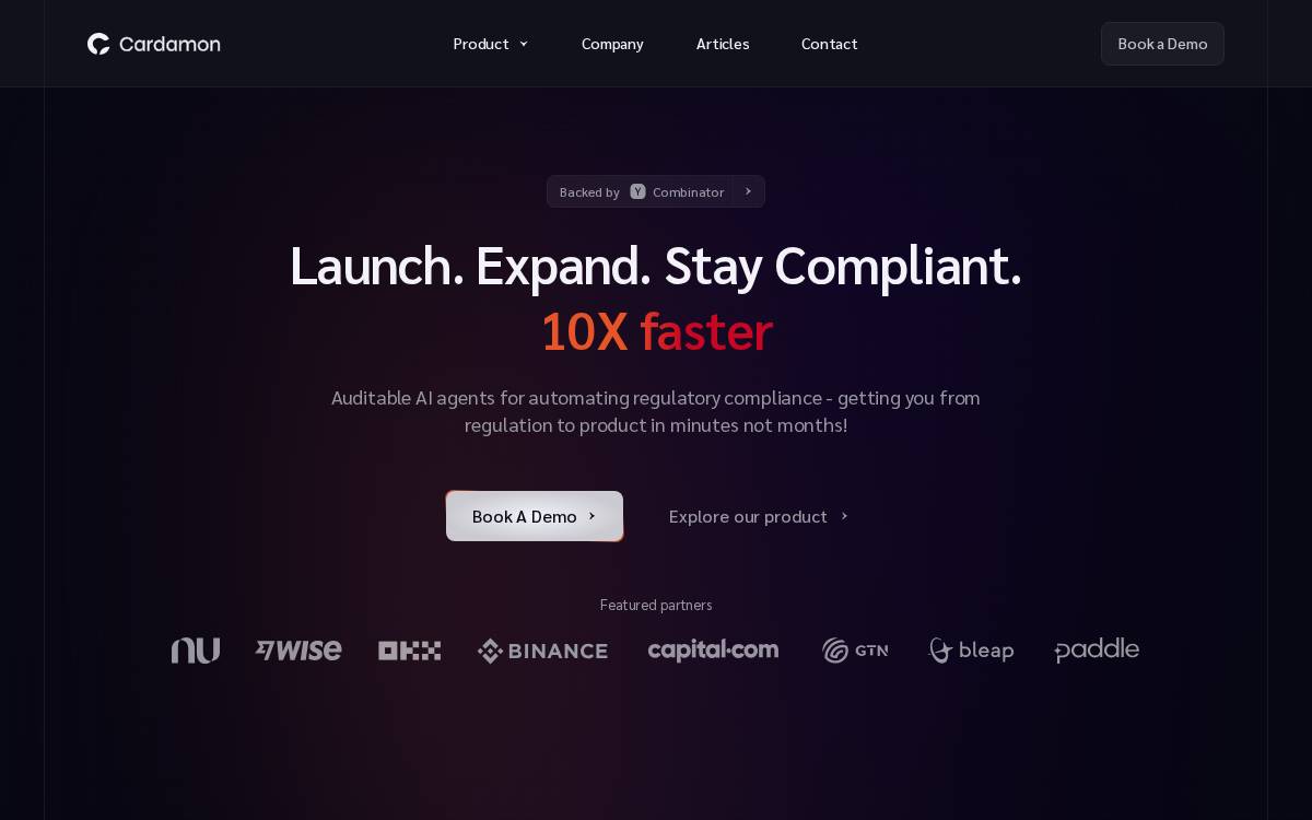 Cardamon website preview