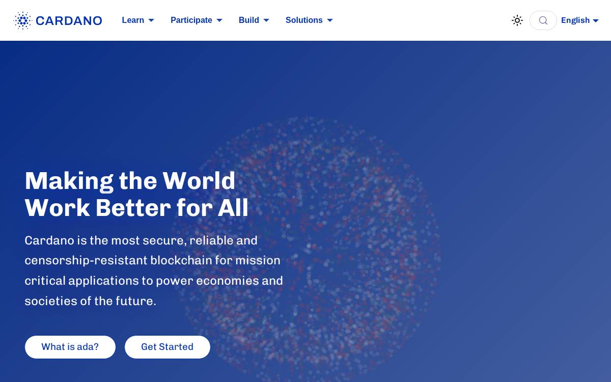 Cardano website preview