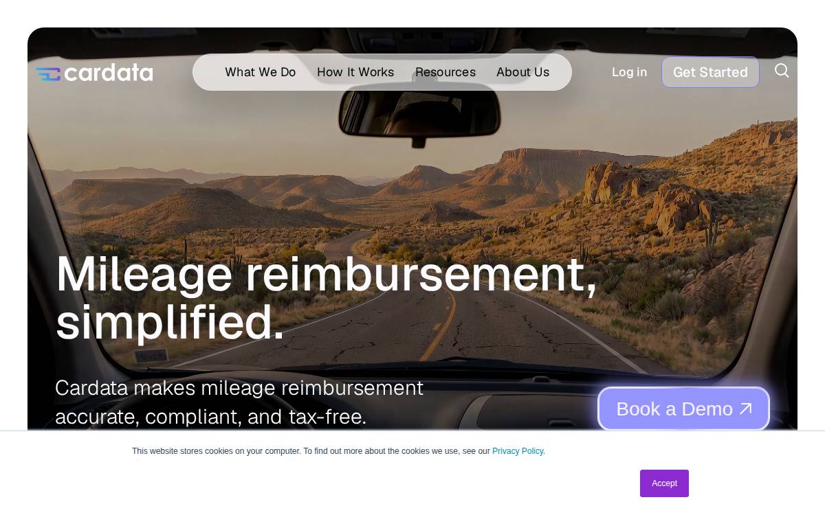 Cardata website preview