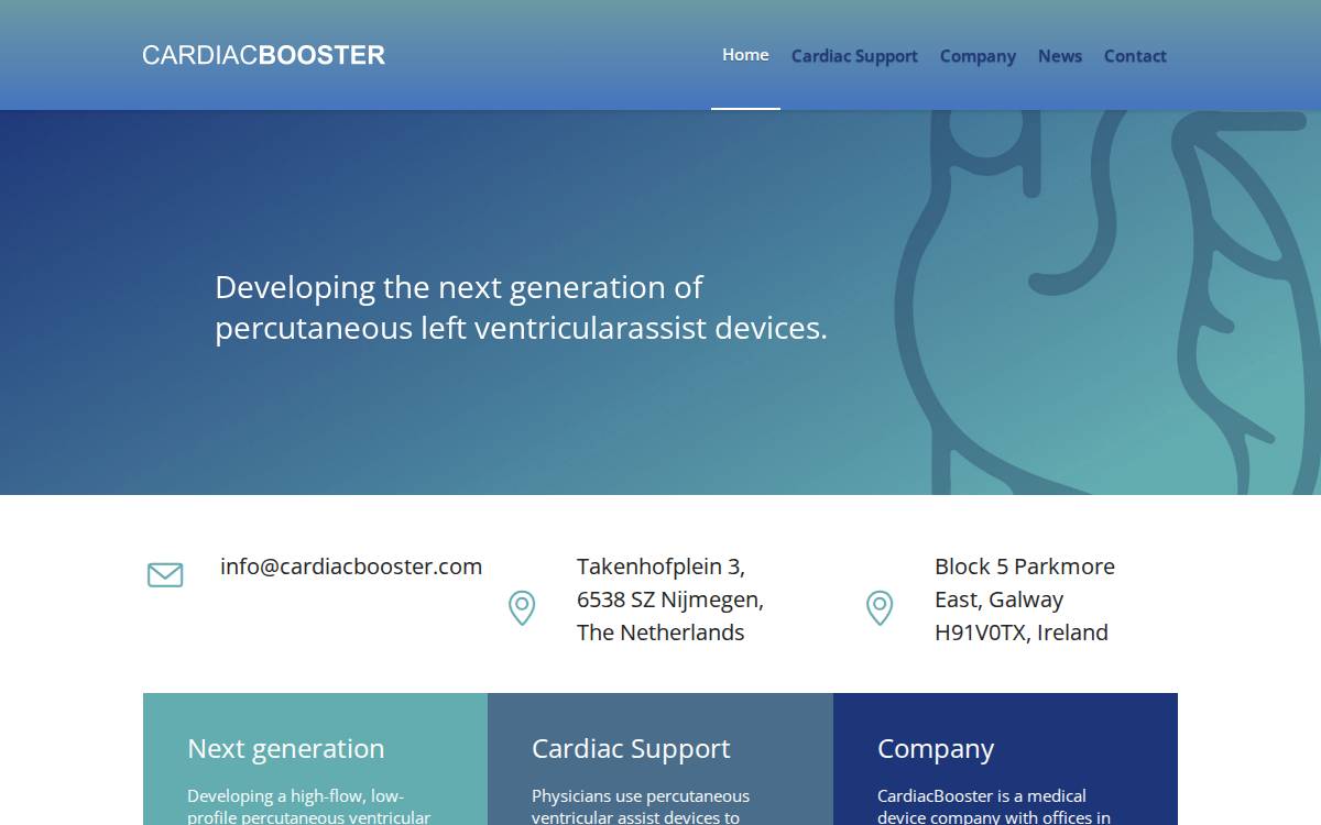 Cardiac Booster website preview