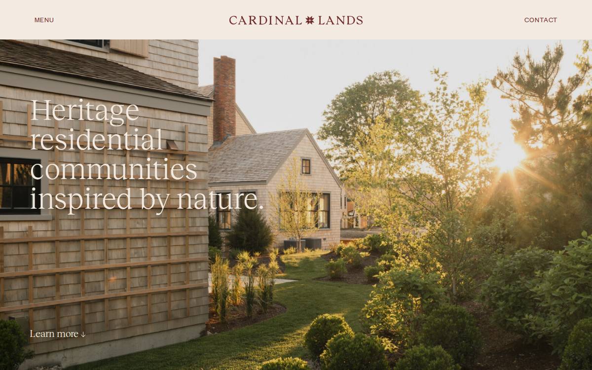 Cardinal Lands website preview