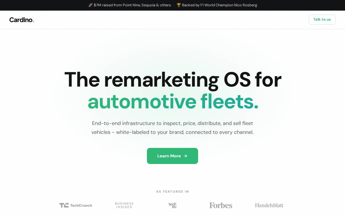 Cardino website preview