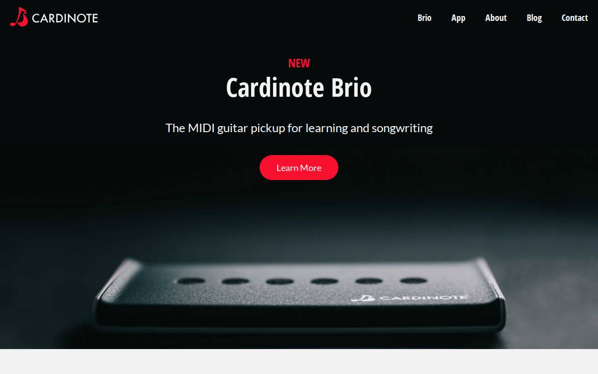 Cardinote Inc. Website website preview