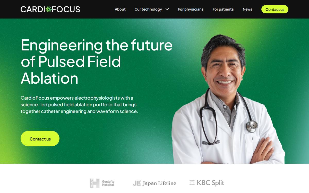 CardioFocus website preview