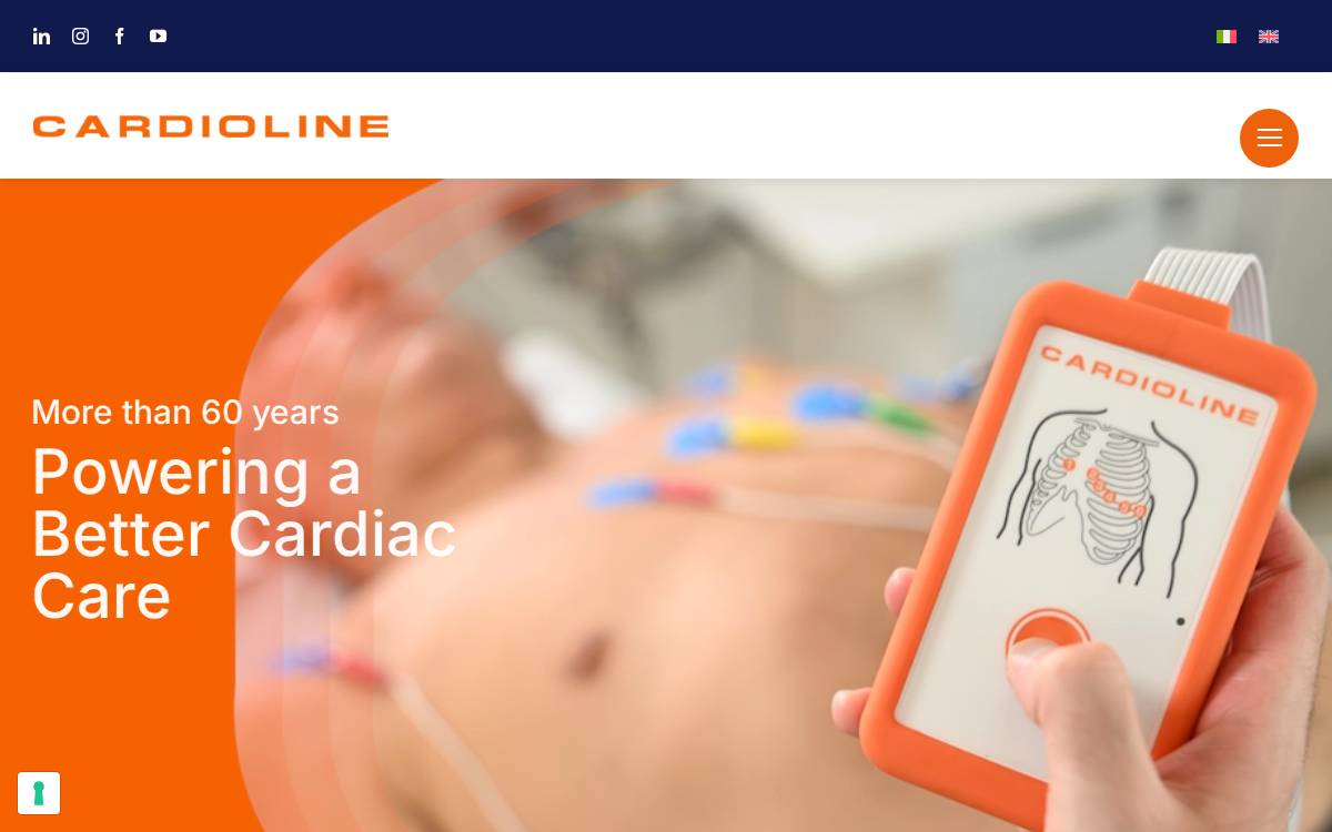 Cardioline website preview