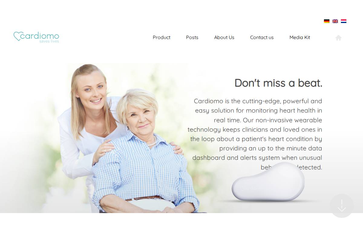 Cardiomo website preview