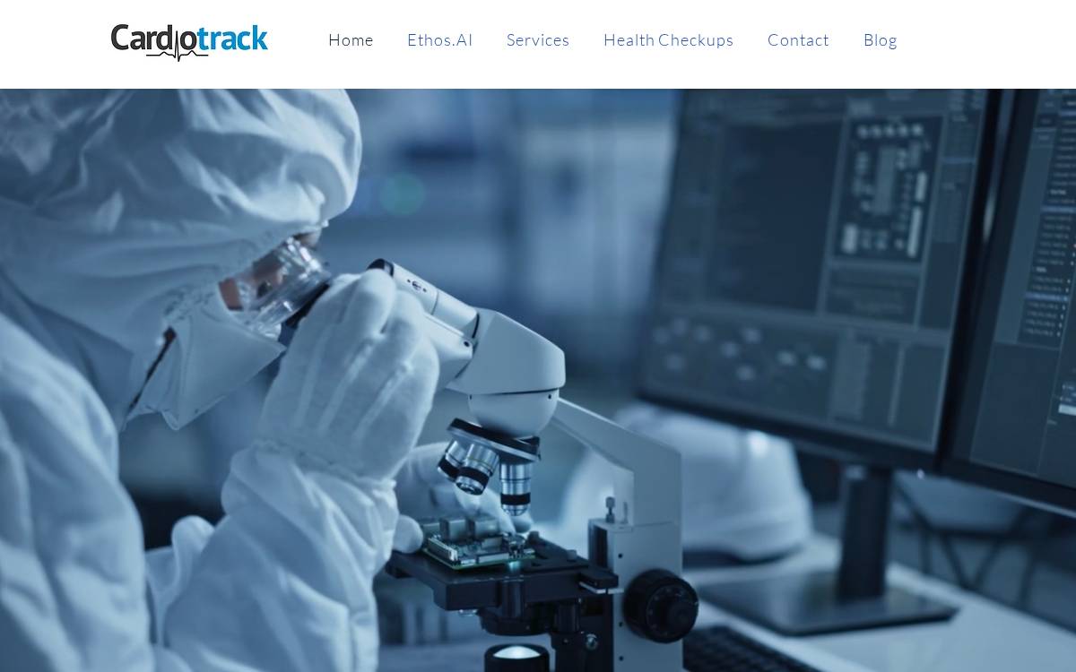 Cardiotrack website preview