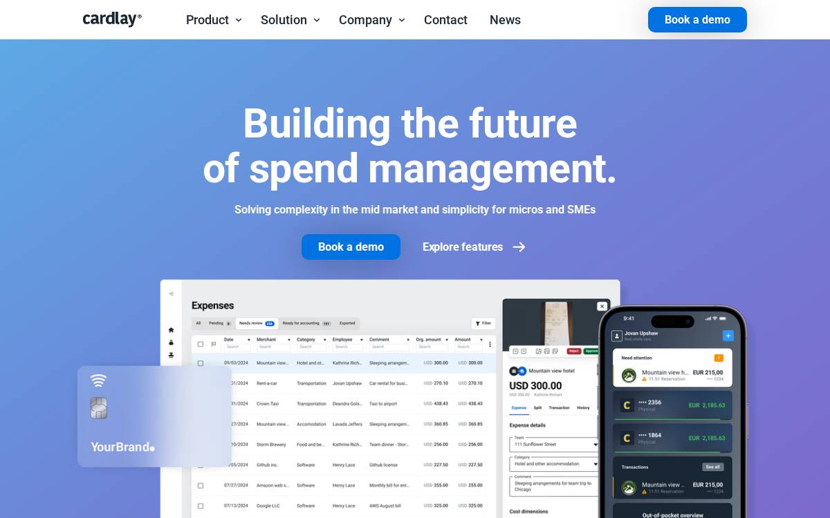 Cardlay website preview