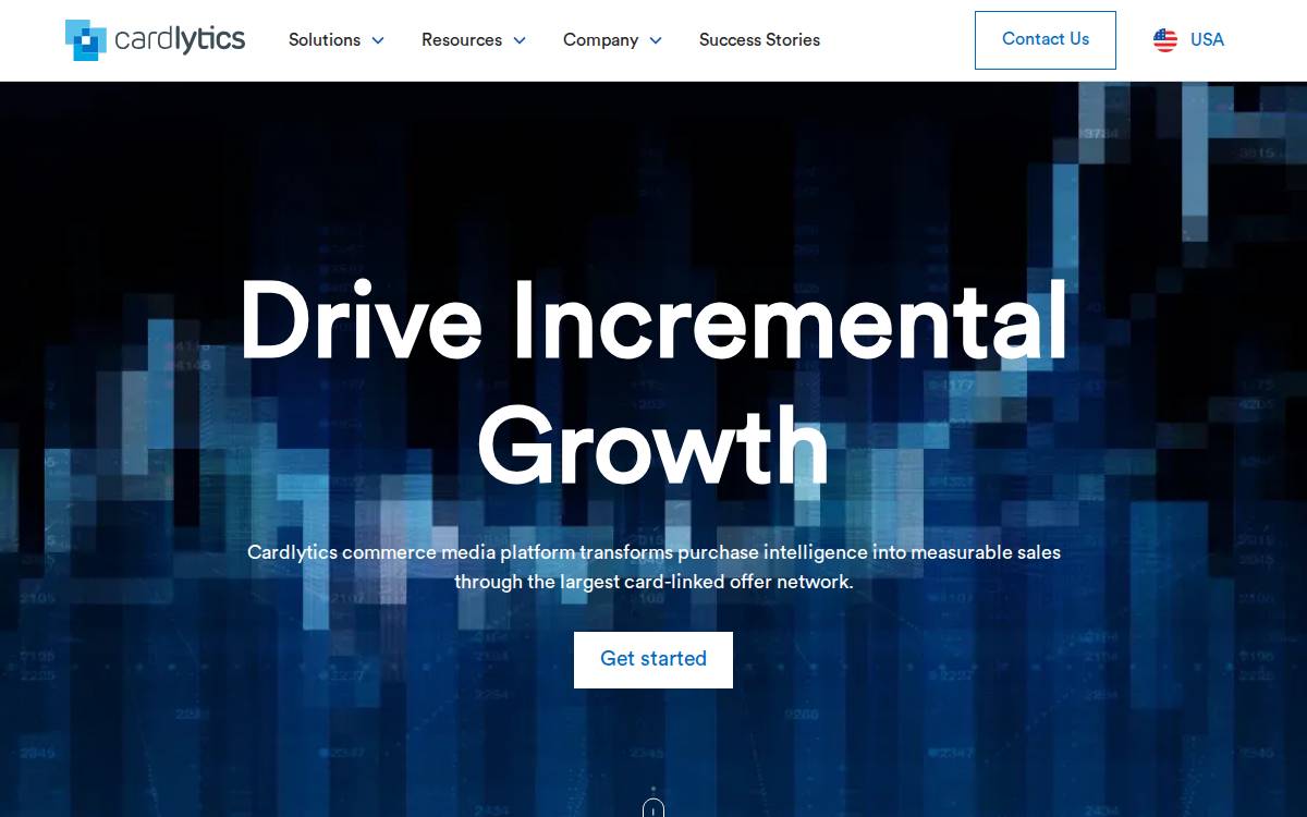 Cardlytics website preview