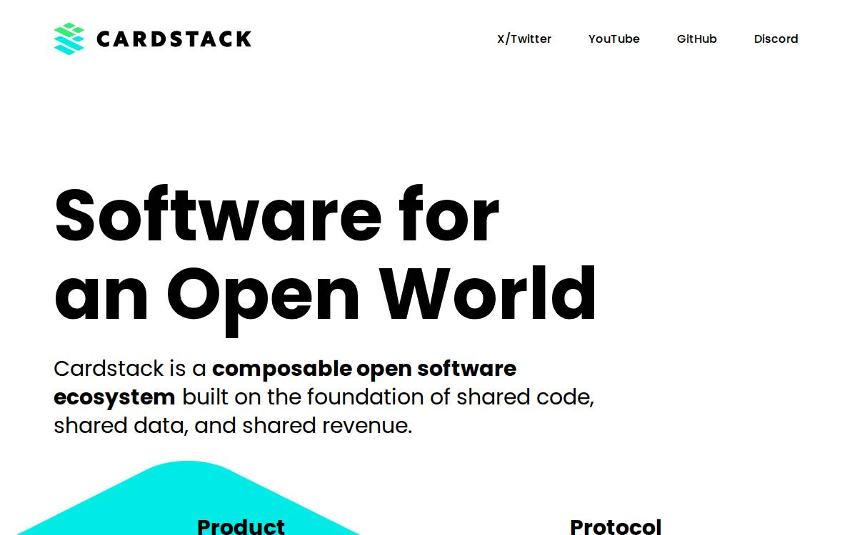 Cardstack website preview