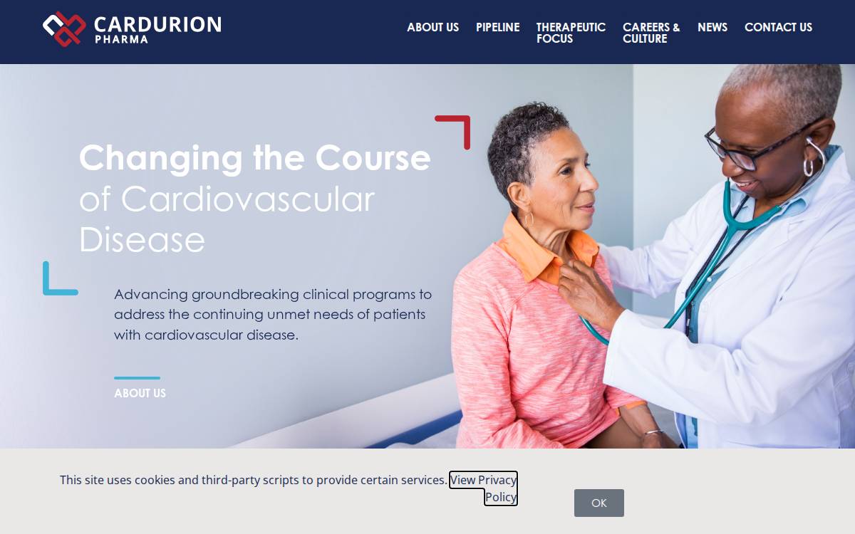 Cardurion website preview