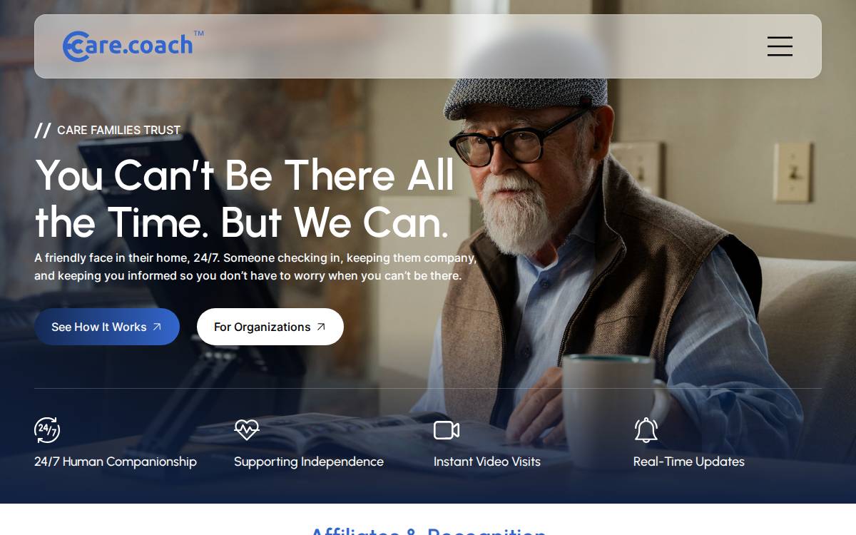 Care website preview