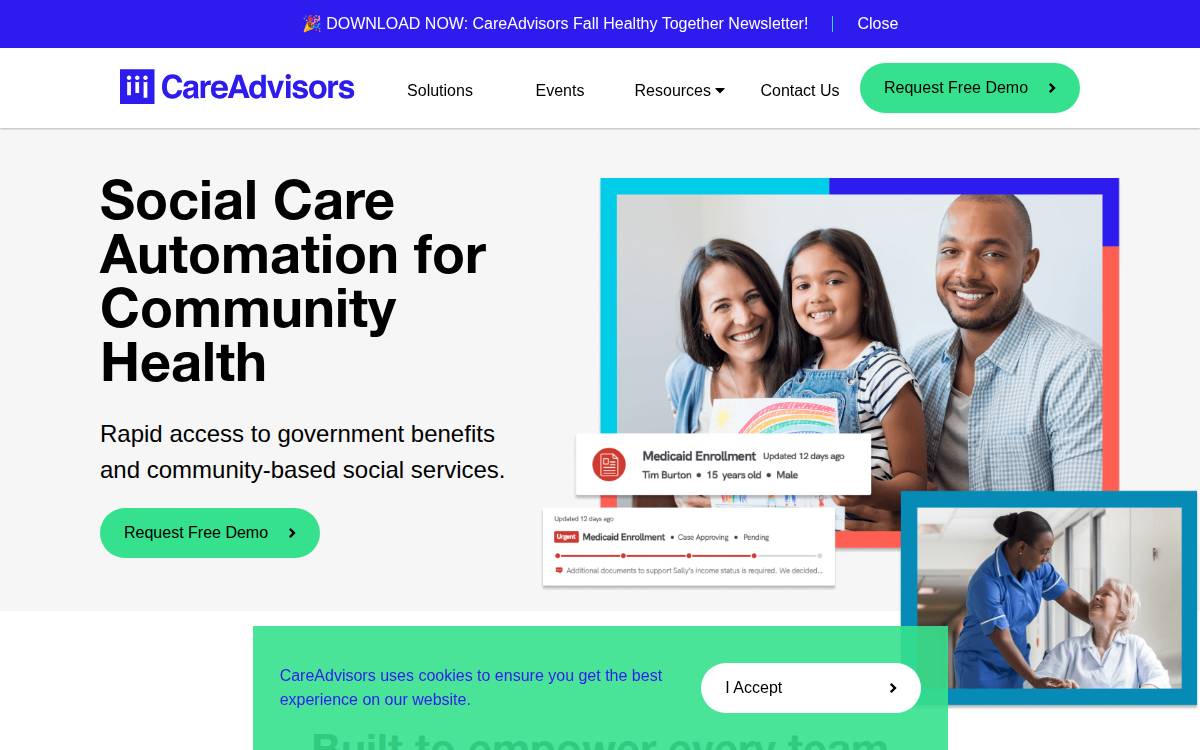 Care Advisors website preview