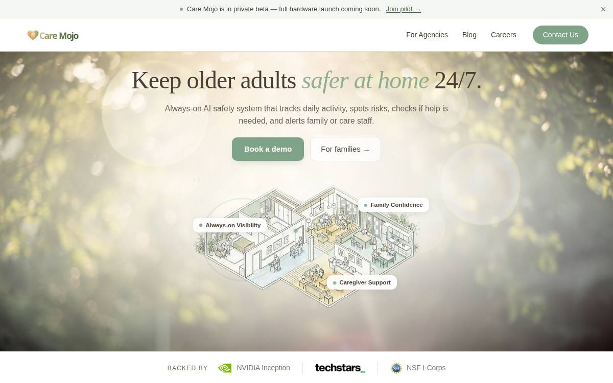 Care Mojo website preview
