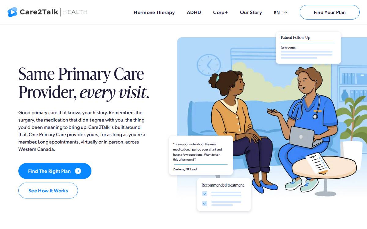Care2Talk Technologies Ltd. website preview