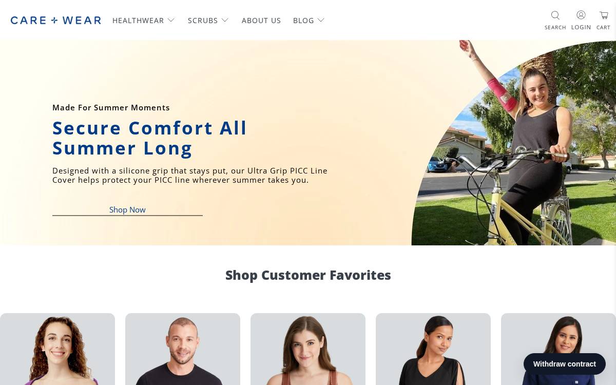 Careandwear website preview