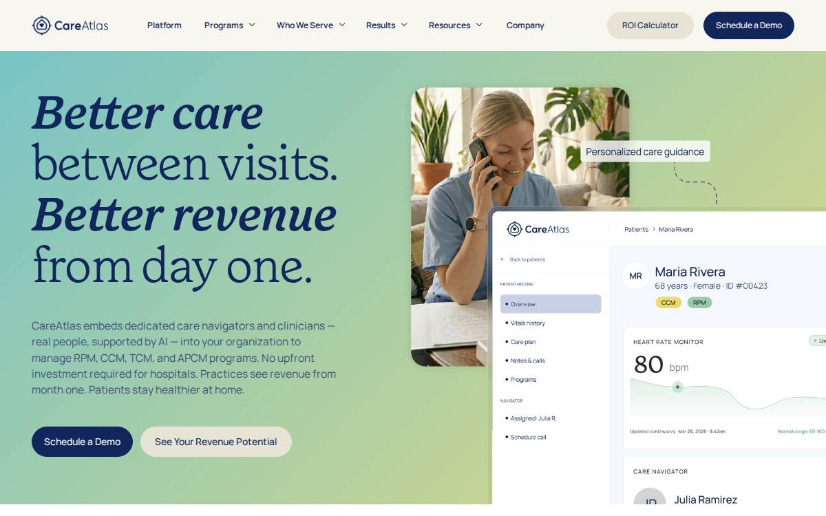 CareAtlas website preview