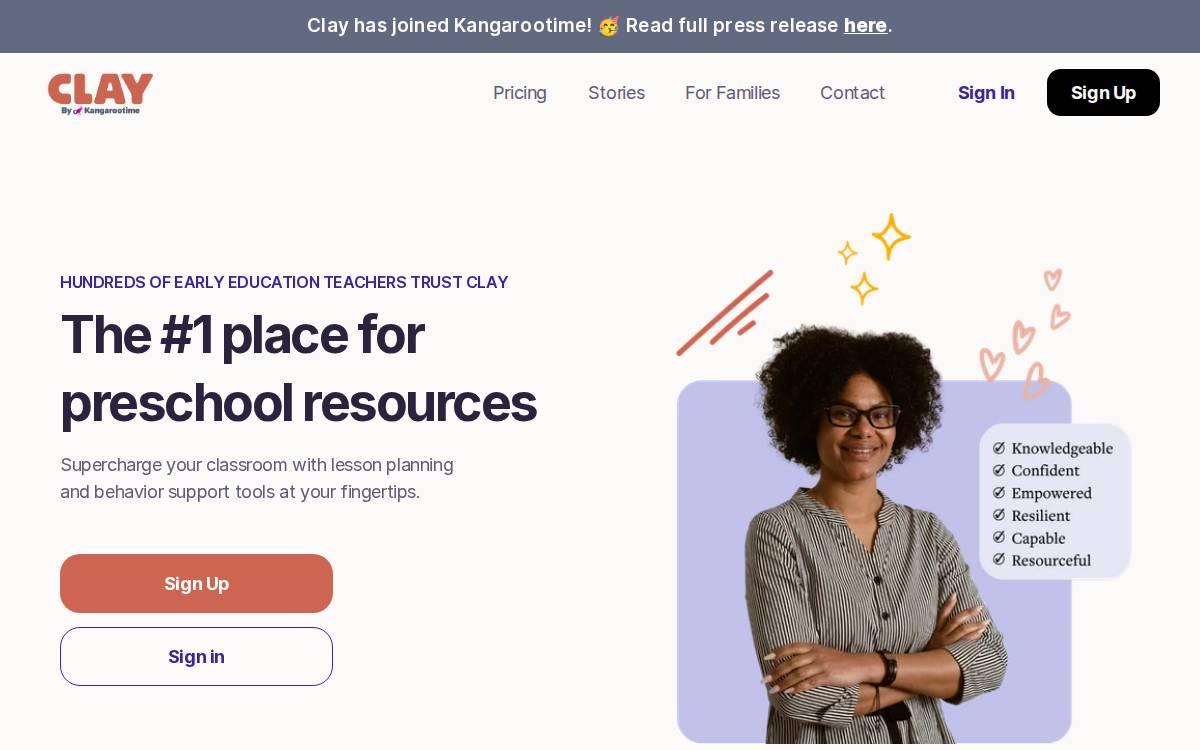 Carebyclay website preview