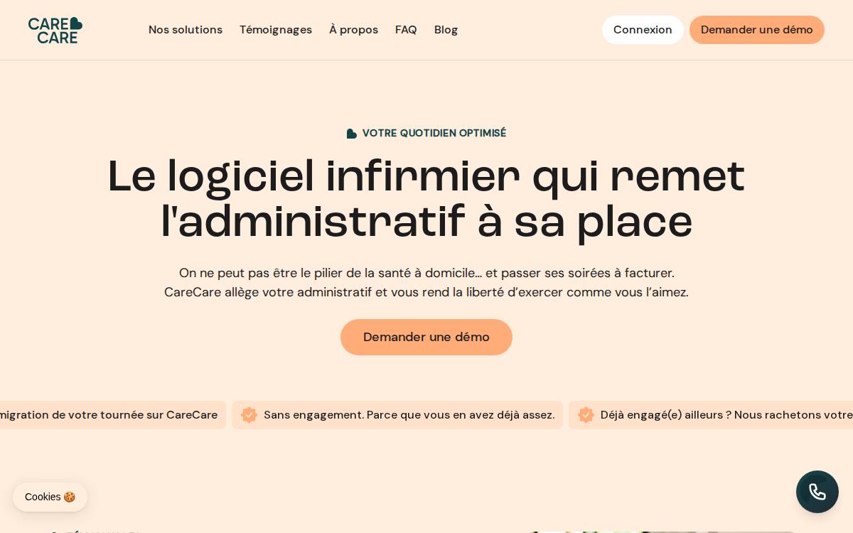 CareCare website preview