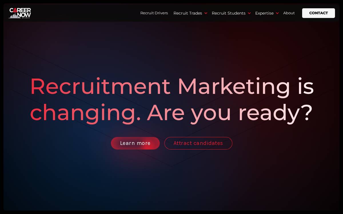 Career Now Brands website preview