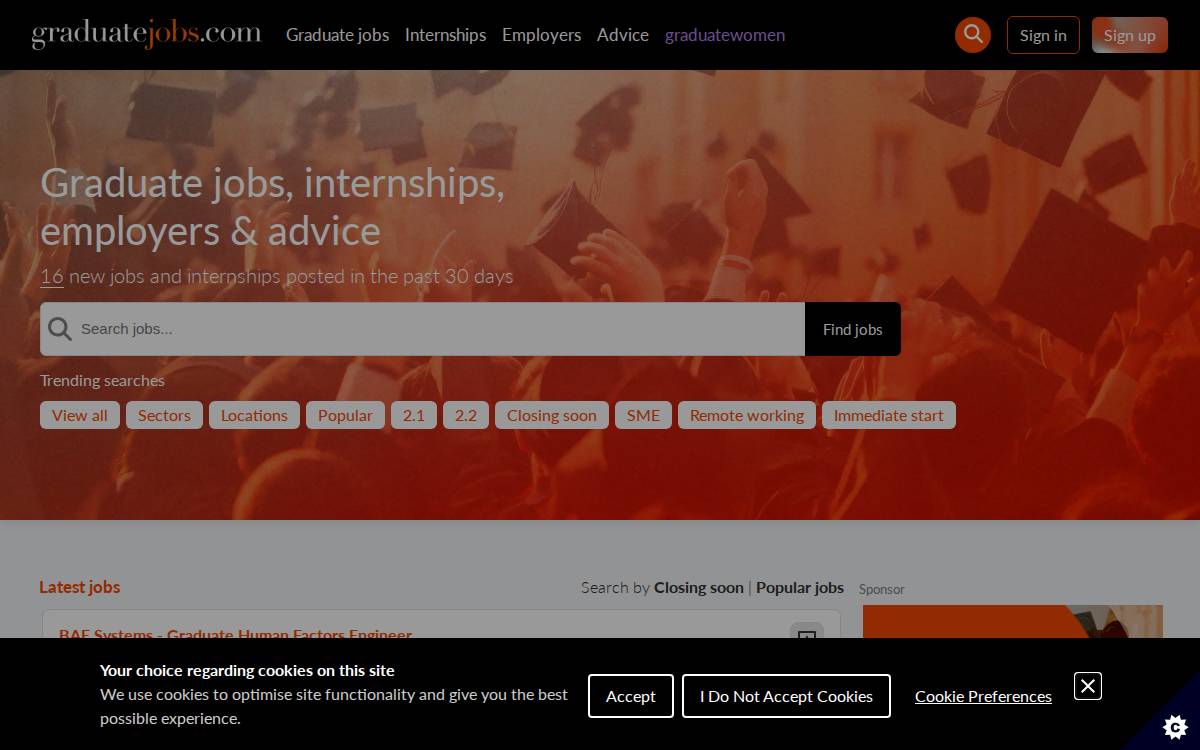 Careerpass (GradTouch) website preview
