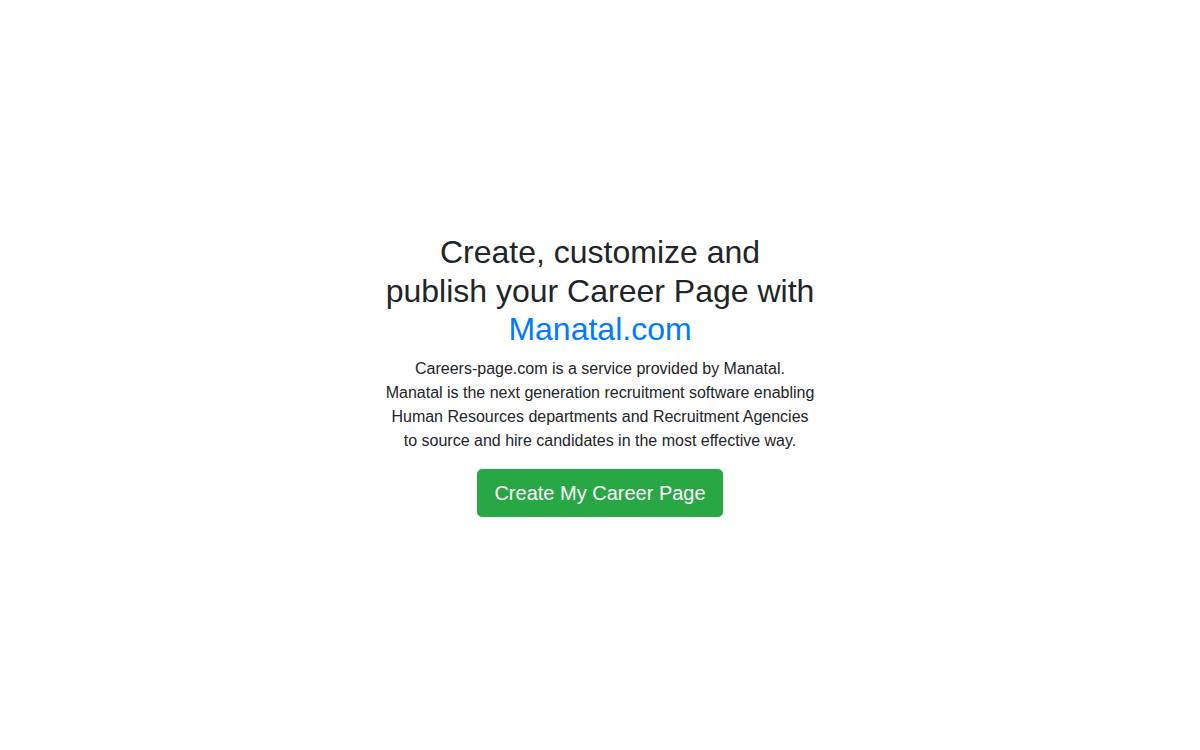 Careers Page website preview