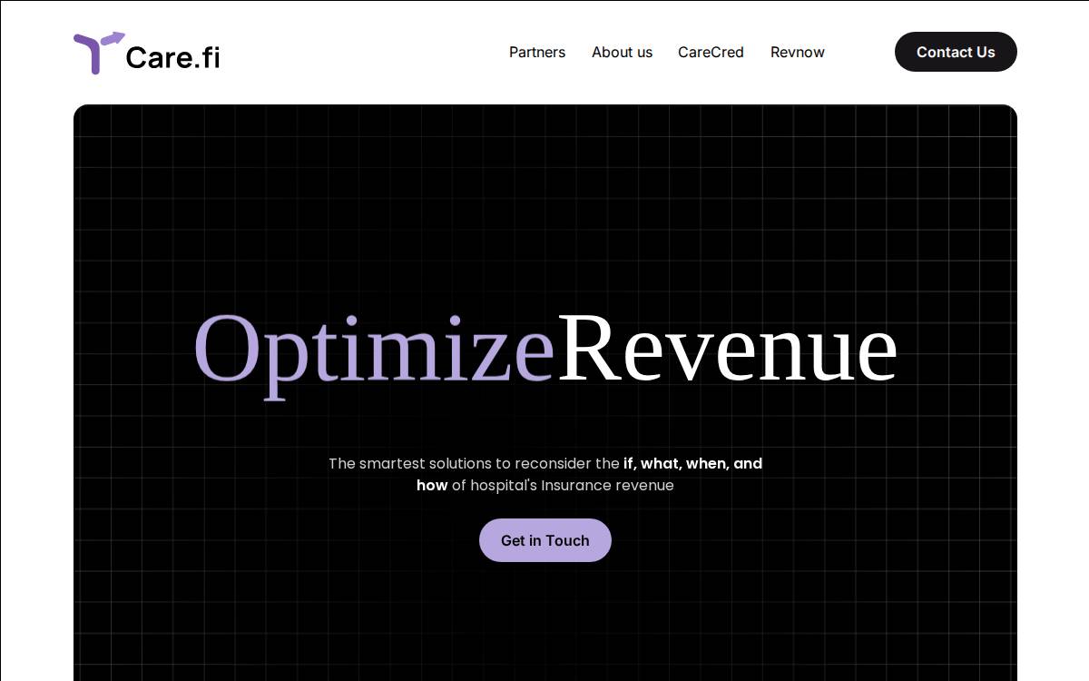 Carefi website preview