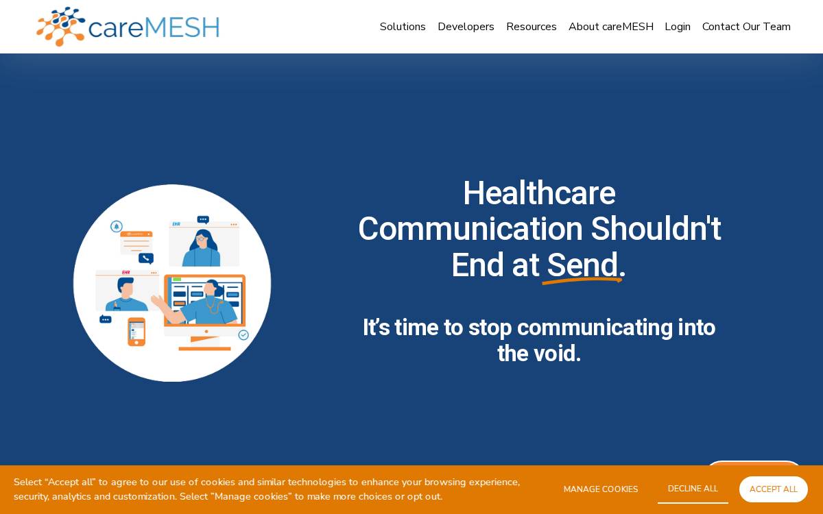 Caremesh website preview