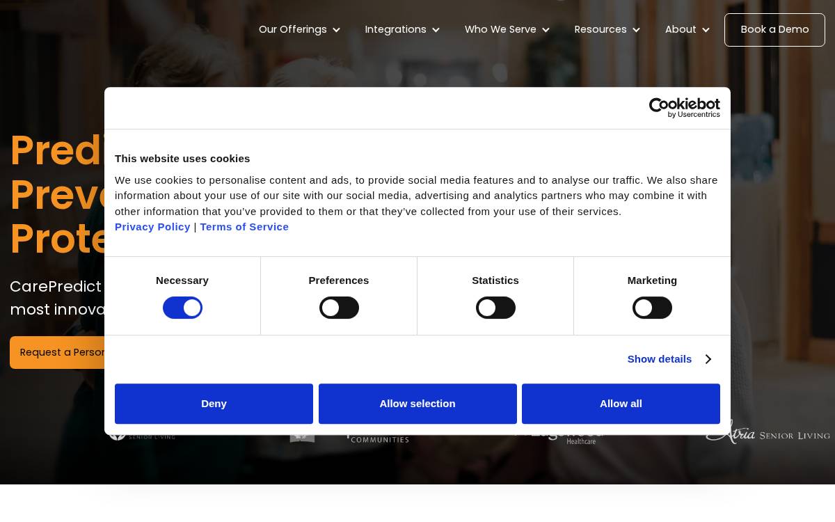 CarePredict website preview