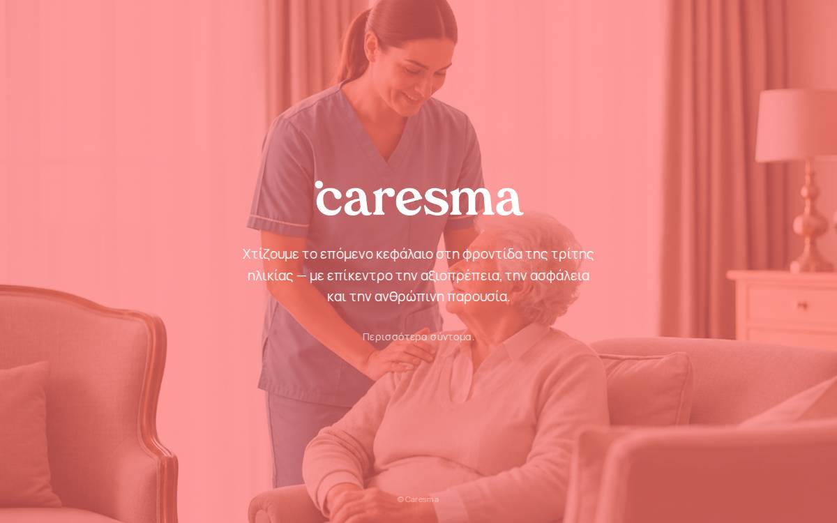 Caresma Stay website preview