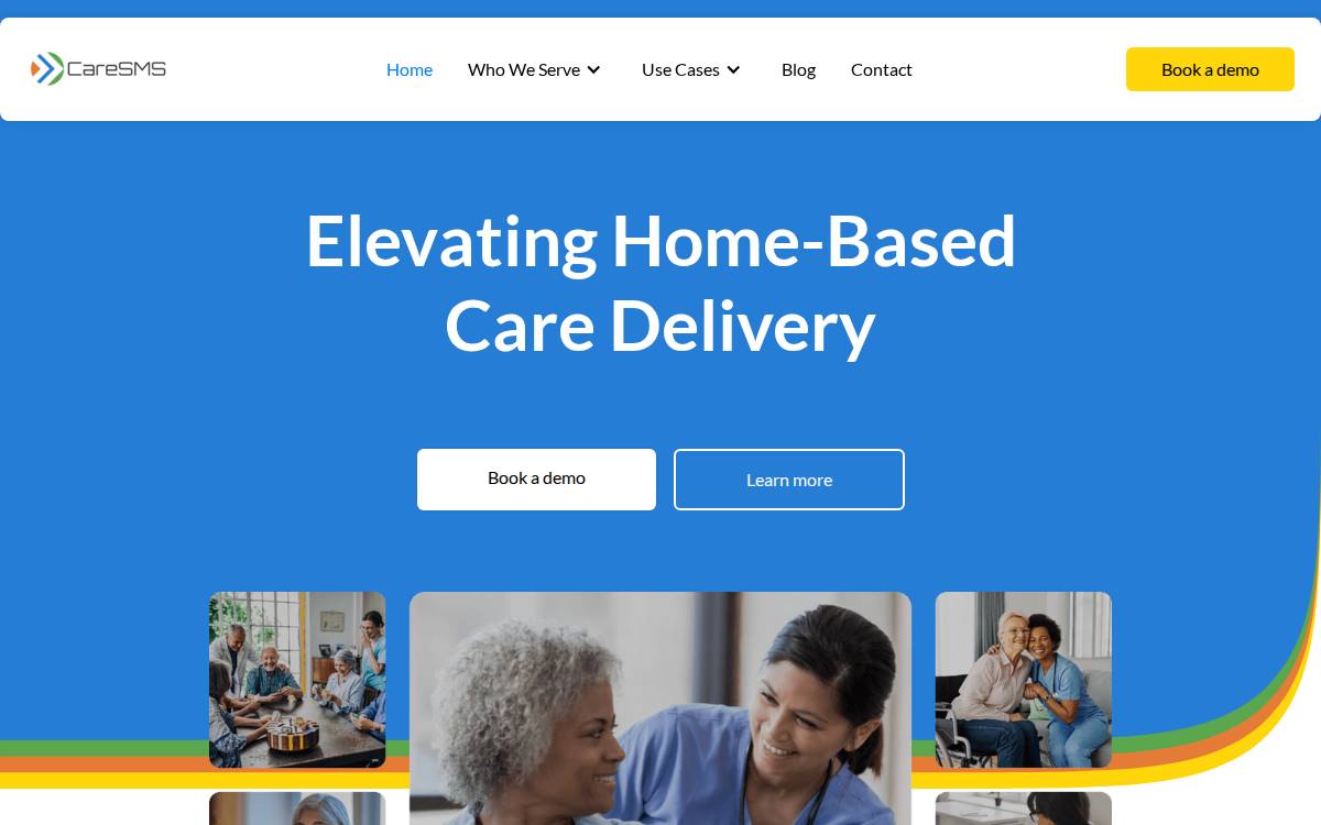 CareSMS website preview