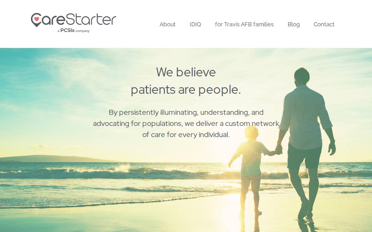 Carestarter website preview