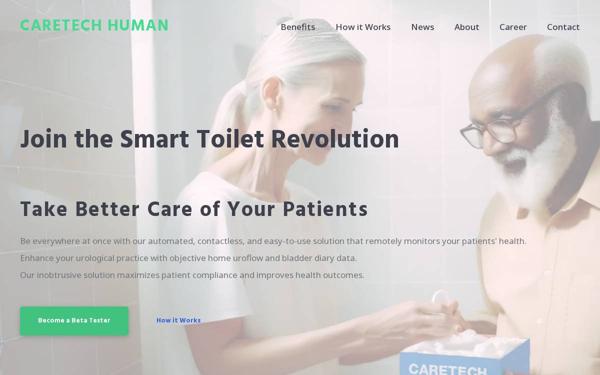 CareTech Human website preview